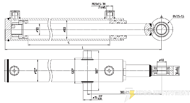 Гидроцилиндр МС80/50х970-3(4).31(300)